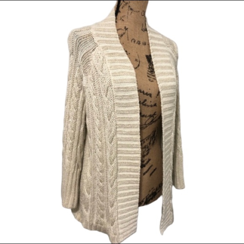 SOLD{Chico’s} Shimmer Knit Cardigan Sweater - Picture 1 of 8